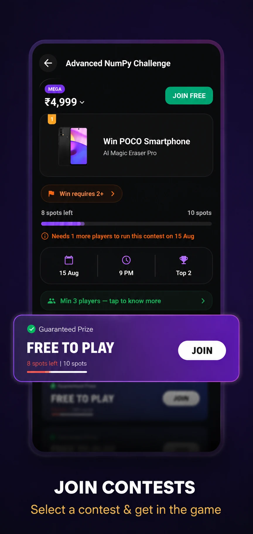 AI League — how it works, step 3